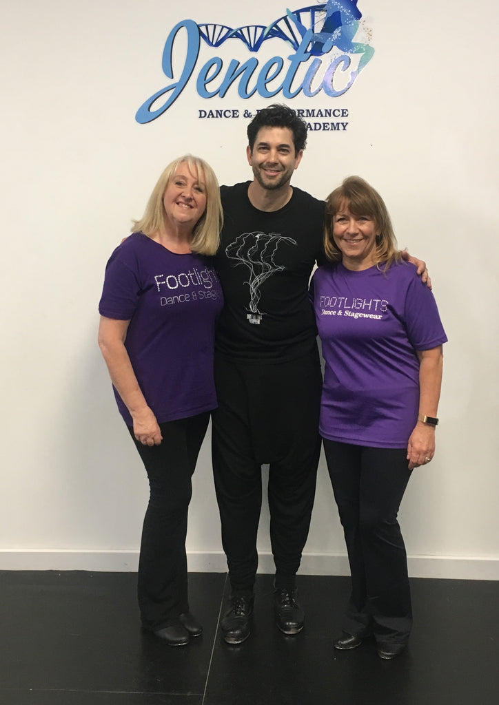 Footlights Team dancing with Adam Garcia - check us out!!