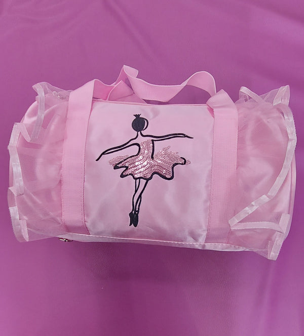 Pink Satin Barrel Dance Bag