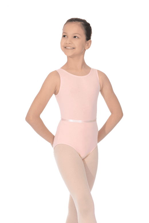 Girls Sleeveless Leotard Cotton Lycra