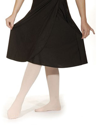 Wrapover Calf Length Skirt