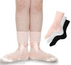 Toddler Girls Pink, White & Black Dance Ankle SOCKS For Tap/ Jazz/ Ballet  Shoes